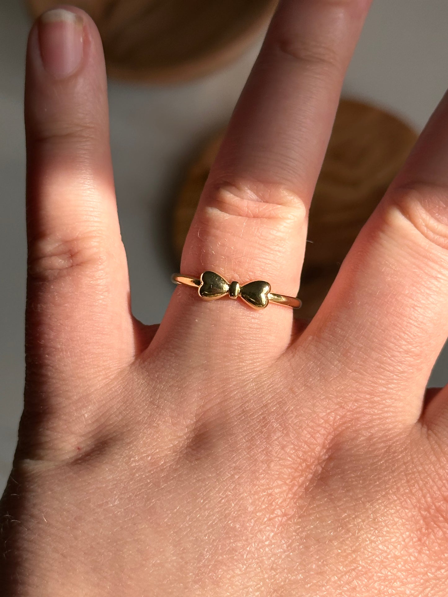 Gold Bow Ring