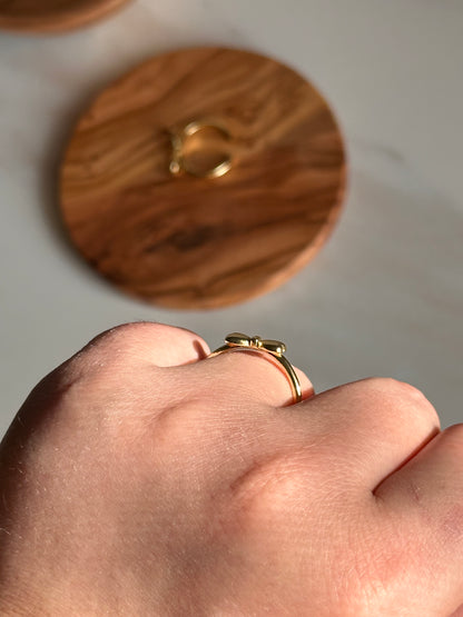 Gold Bow Ring